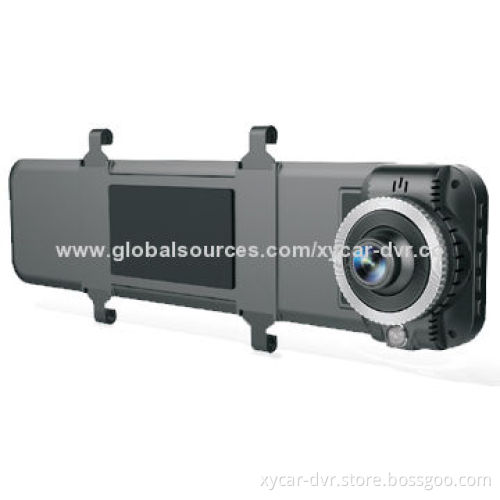 2.4-inch FHD 1,080P Ultra-thin GPS Tracking Function Rearview Mirror Cameras, Built-in 800mA BatteryNew